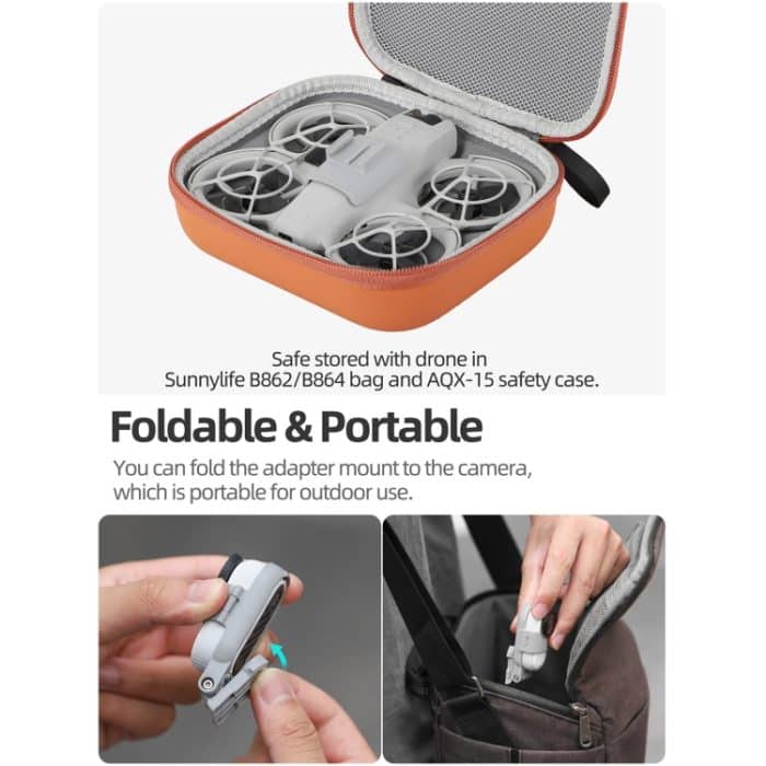Für DJI Neo/Insta360 GO 3S/GO 3 Sunnylife Drone Erweiterung Halterung Action Kamera Halter Adapter, For DJI Neo / Insta360 GO 3S / GO 3 – Bild 7