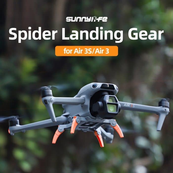 Für DJI Air 3S / 3 Sunnylife Fahrwerksverlängerungen, erhöhtes Stützbein mit Spinnengetrieben – Bild 2
