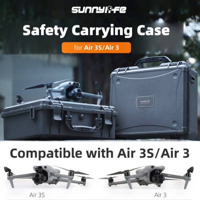 Für DJI Air 3S / 3 Sunnylife Sicherheits-Tragetasche Große Kapazität Wasserdicht Stoßfest Harte Reisetasche, For DJI Air 3S / 3 – Bild 2