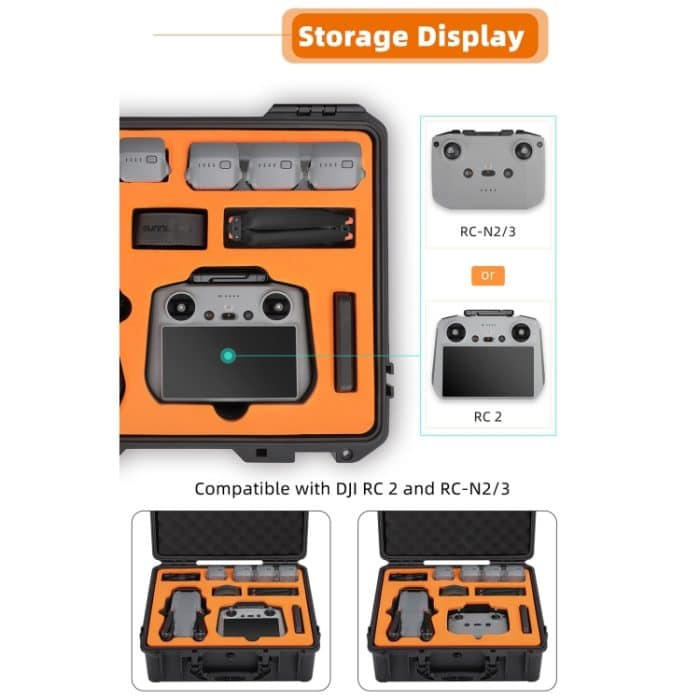 Für DJI Air 3S / 3 Sunnylife Sicherheits-Tragetasche Große Kapazität Wasserdicht Stoßfest Harte Reisetasche, For DJI Air 3S / 3 – Bild 5