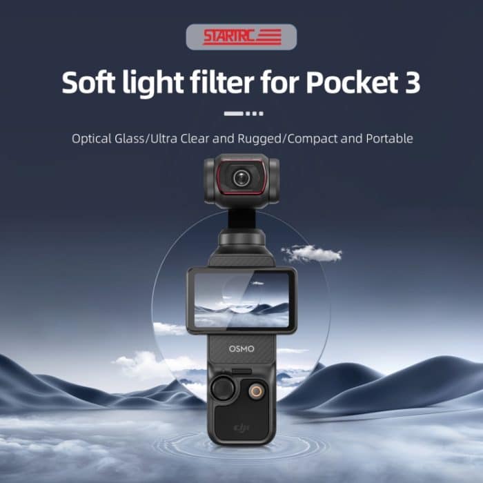 Für DJI OSMO Pocket 3 STARTRC 1/4 schwarzer Nebelfilter – Bild 3
