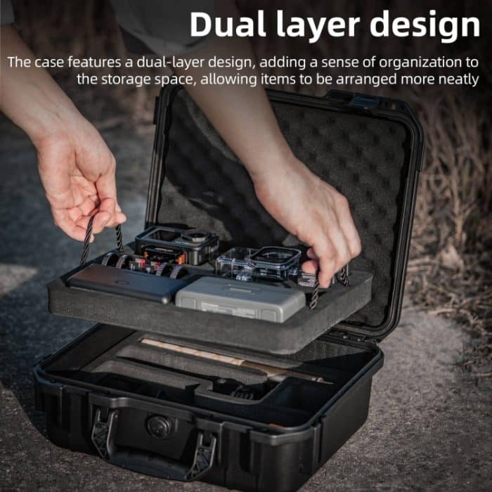 Für DJI Osmo Action 5 Pro STARTRC Wasserdichte EVA ABS Dual-layer Koffer Lagerung Box, For DJI Osmo Action 5 Pro – Bild 7