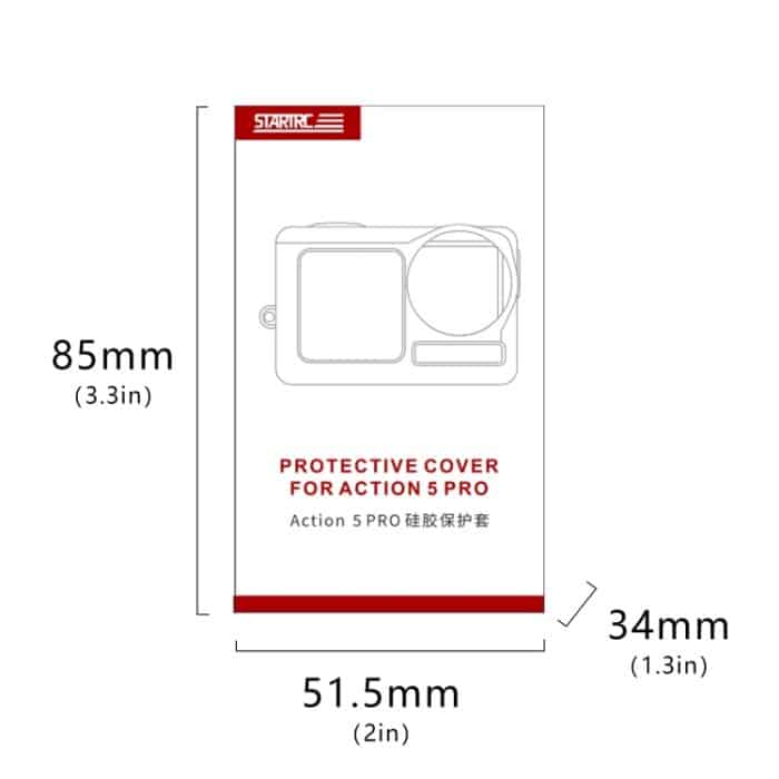 Für DJI Osmo Action 5 Pro STARTRC Silikon-Schutzhülle mit Objektivabdeckung – Bild 9