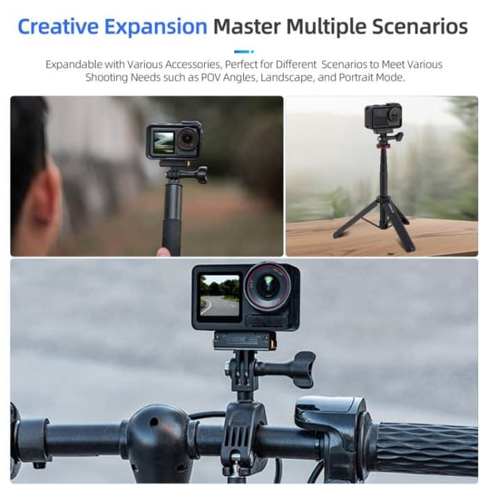 Für DJI Osmo Action 5 Pro STARTRC Kunststoff Schnell Adapter Magnetische Verlängerung Halterung, For DJI Osmo Action 5 Pro / 4 / 3 Plastic – Bild 7