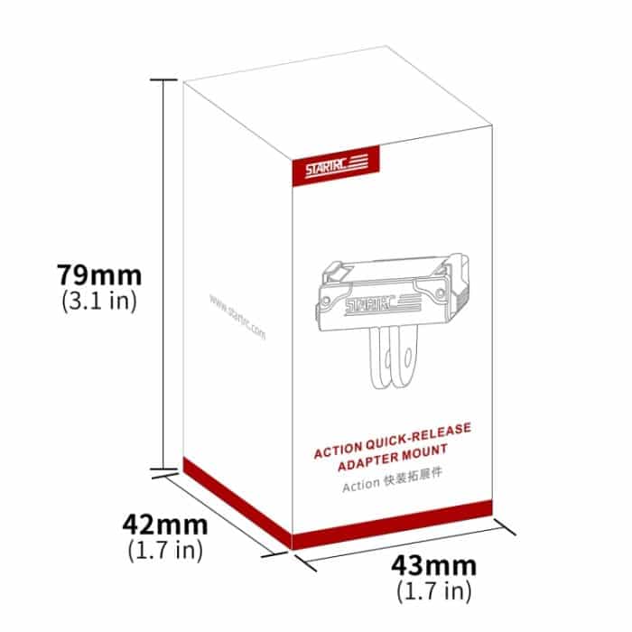 Für DJI Osmo Action 5 Pro STARTRC Kunststoff Schnell Adapter Magnetische Verlängerung Halterung, For DJI Osmo Action 5 Pro / 4 / 3 Plastic – Bild 10