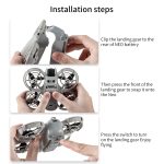 Für DJI Neo STARTRC LED-Licht Klappbares, absturzsicheres, erhöhtes Fahrwerk-Trainingsgestell, For DJI Neo – Bild 6