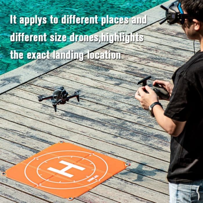 Startrc 65cm Tragbare faltbare quadratische Parkabschürze-Landungspolster für DJI FPV / Mini 2 / MAVIC AIR 2 / AIR 2S – Bild 4