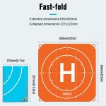 Startrc 65cm Tragbare faltbare quadratische Parkabschürze-Landungspolster für DJI FPV / Mini 2 / MAVIC AIR 2 / AIR 2S – Bild 6