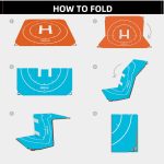 Startrc 65cm Tragbare faltbare quadratische Parkabschürze-Landungspolster für DJI FPV / Mini 2 / MAVIC AIR 2 / AIR 2S – Bild 8