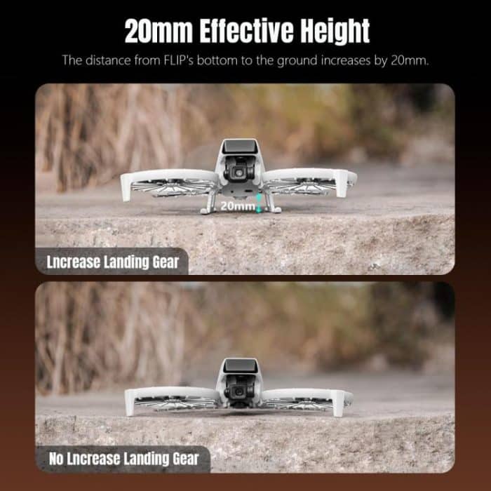 For DJI Flip STARTRC LED Light Folding Heightened Landing Gear Training Rack – Bild 7