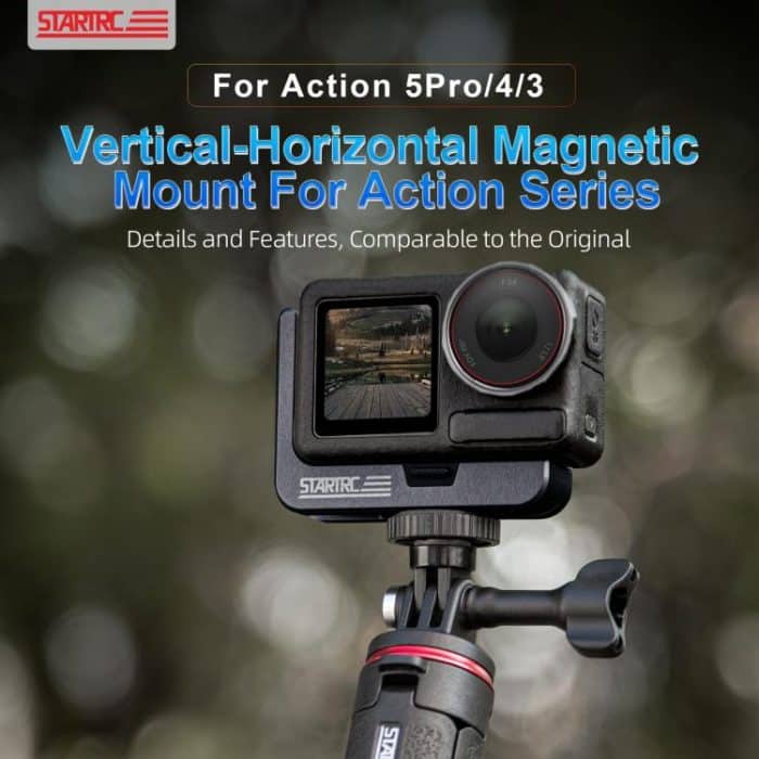 For DJI Osmo Action 5 Pro / 4 / 3 STARTRC L-shaped Magnetic Quick Release Bracket, For DJI Osmo Action 5 Pro / 4 / 3 L-shaped – Bild 4