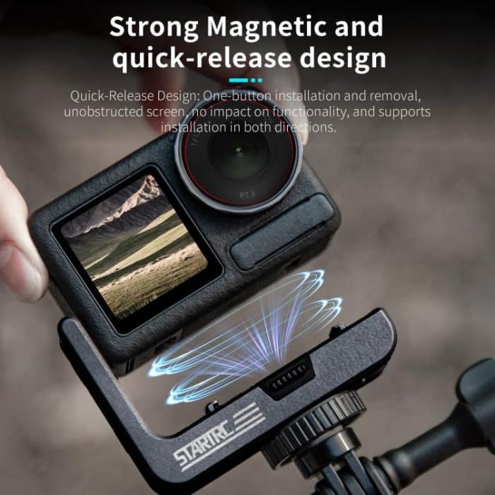 For DJI Osmo Action 5 Pro / 4 / 3 STARTRC L-shaped Magnetic Quick Release Bracket, For DJI Osmo Action 5 Pro / 4 / 3 L-shaped – Bild 5