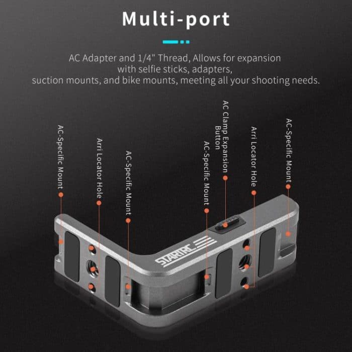 For DJI Osmo Action 5 Pro / 4 / 3 STARTRC L-shaped Magnetic Quick Release Bracket, For DJI Osmo Action 5 Pro / 4 / 3 L-shaped – Bild 8
