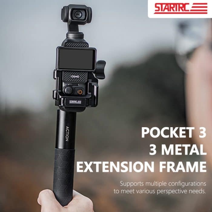 Für DJI OSMO Tasche 3 STARTRC Metall Schutz Rahmen Käfig Expansion Adapter Halterung, For DJI OSMO Pocket 3 Metal Protection Frame – Bild 2