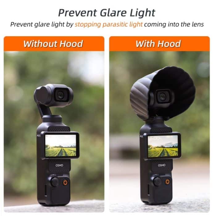Für DJI OSMO Pocket 3 Sunnylife Sunshade Lens Protective Cover Hood, Lens Hood – Bild 3