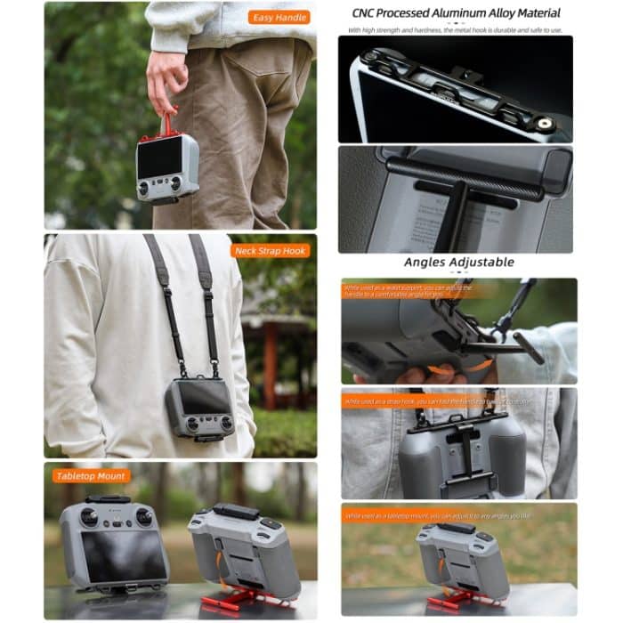 Für DJI RC 2/1 Sunnylife ZJ764 Controller Griff Taille Unterstützung Tischplatte Halterung Neck Strap Haken Aufhänger Halterung – Bild 4