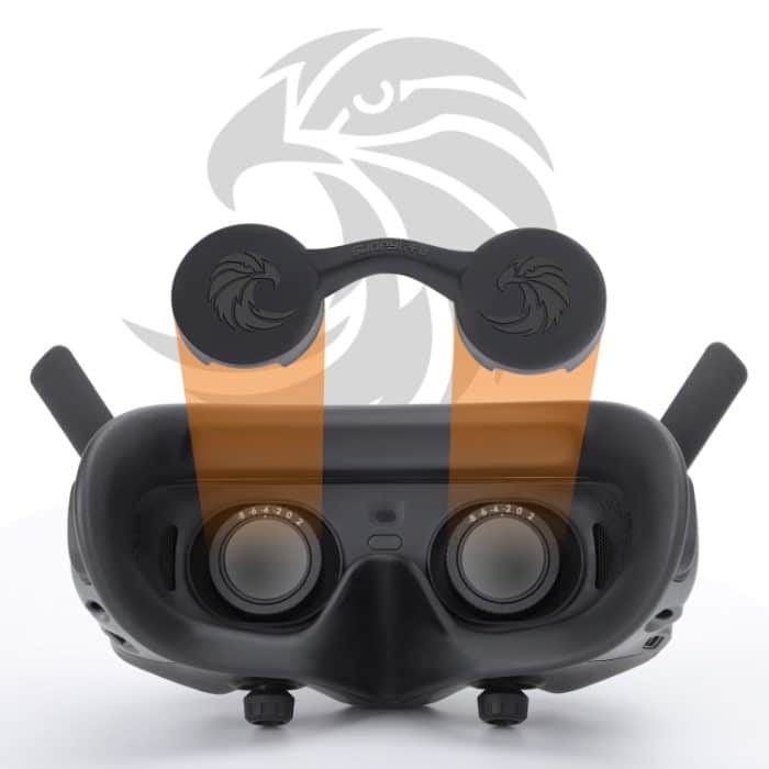 Für DJI Goggles 2 / Goggles 3 Objektivabdeckung Staubdichtes VR-Objektiv Silikonhülle Soft Protector – Bild 1
