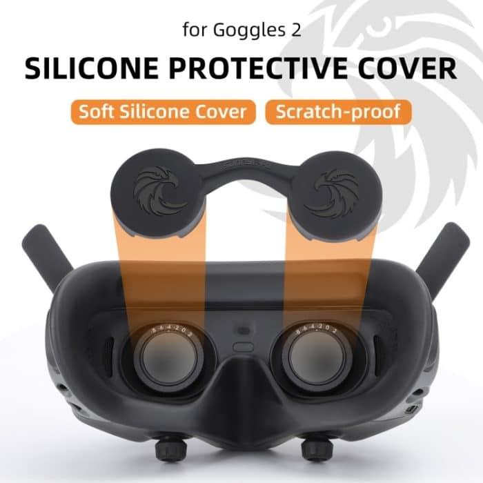 Für DJI Goggles 2 / Goggles 3 Objektivabdeckung Staubdichtes VR-Objektiv Silikonhülle Soft Protector – Bild 2