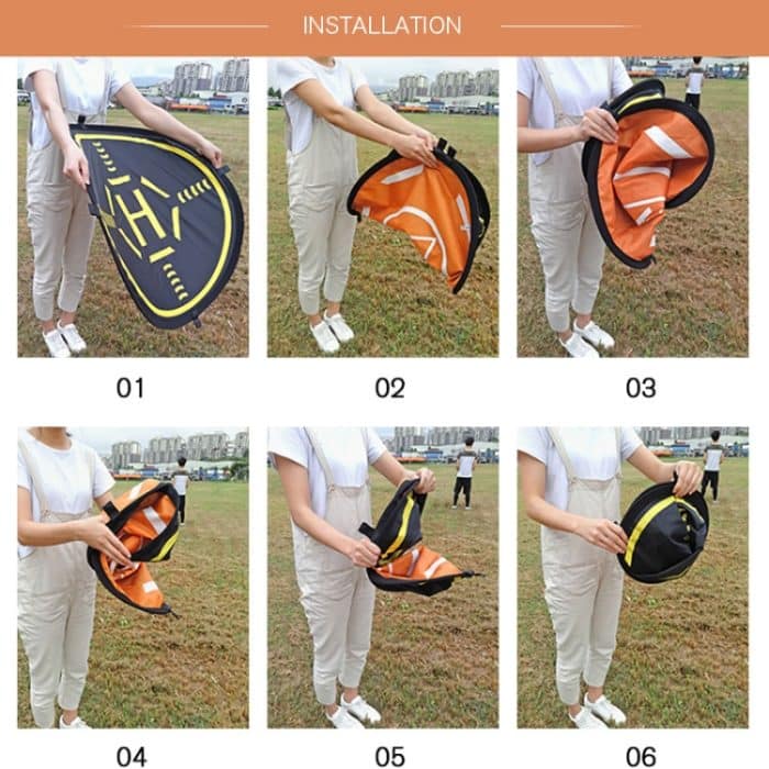 STARTRC RC Drone Quadcopter Tragbare Parkschürze Schnellklappbare Parkfläche für DJI Mavic Mini / Mavic Air 2, Durchmesser: 56 cm – Bild 11