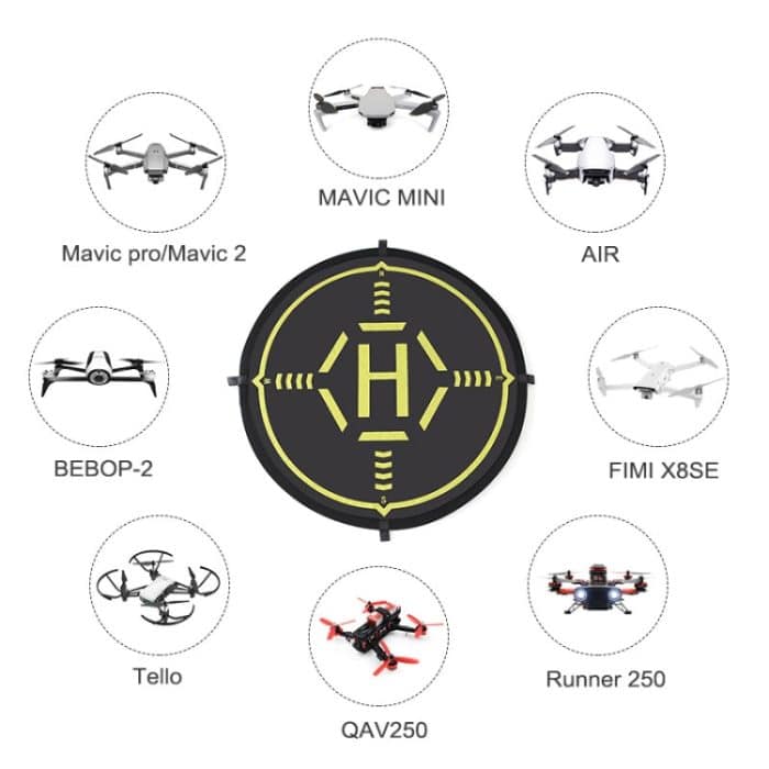 STARTRC RC Drone Quadcopter Tragbare Parkschürze Schnellklappbare Parkfläche für DJI Mavic Mini / Mavic Air 2, Durchmesser: 56 cm – Bild 10