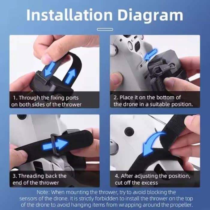 BRDRC Air-Dropping System Drone Thrower Parabolic For DJI Mini 4 Pro / 3 Pro / Air 3 / Mavic 3 / 3 Pro, For DJI Mini 4 Pro / 3 Pro / Air 3 / Mavic 3 / 3 Pro – Bild 9