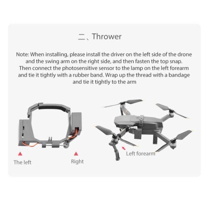 For DJI Mavic Pro Air-Dropping System Thrower Parabolic, For DJI Mavic Pro – Bild 9