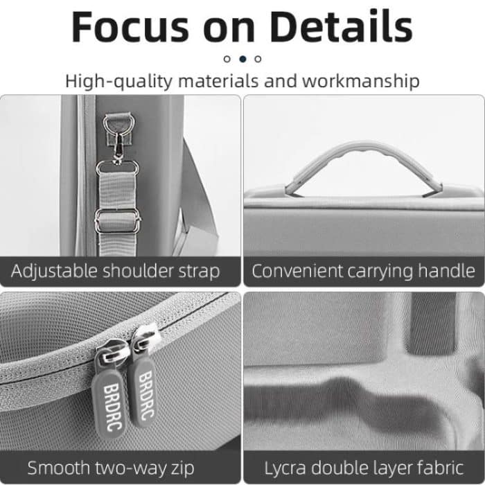 For DJI Mini 4 Pro BRDRC Shoulder Drone Remote Control Storage Carrying Bag, For DJI Mini 4 Pro – Bild 12