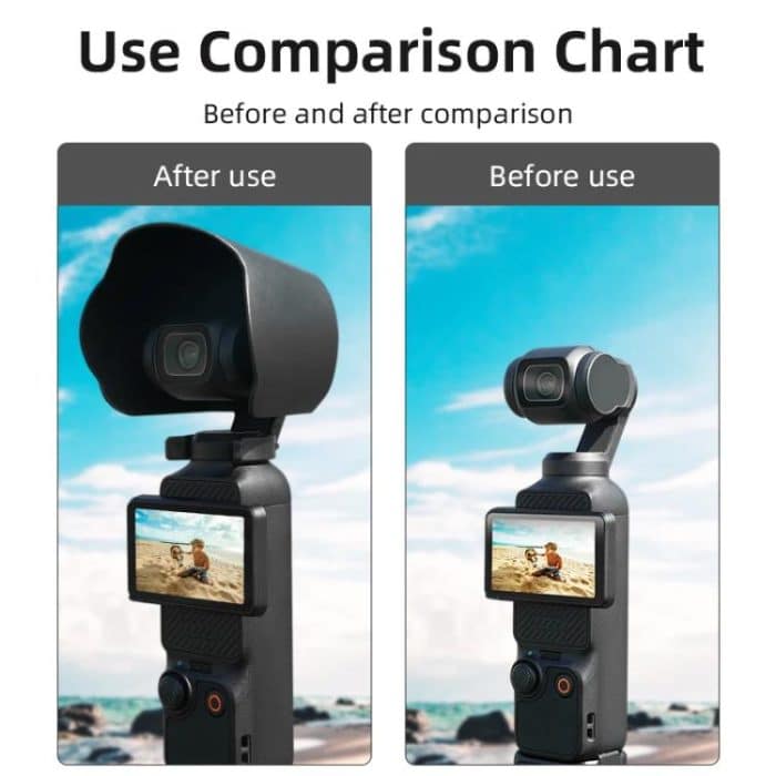 For DJI OSMO Pocket 3 BRDRC Sunshade Lens Protective Cover Hood, For DJI OSMO Pocket 3 – Bild 10