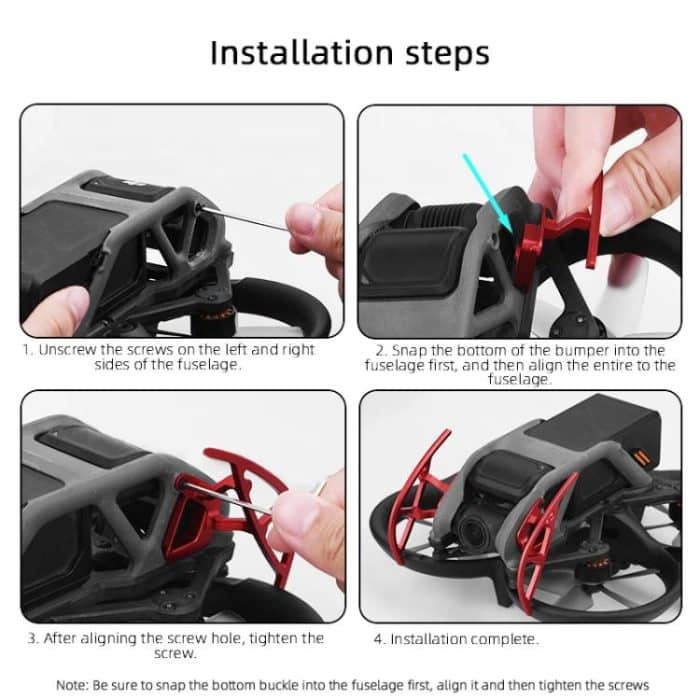 For DJI Avata BRDRC Gimbal Lens Anti-collision Aluminum Alloy Guard Bumper – Bild 10