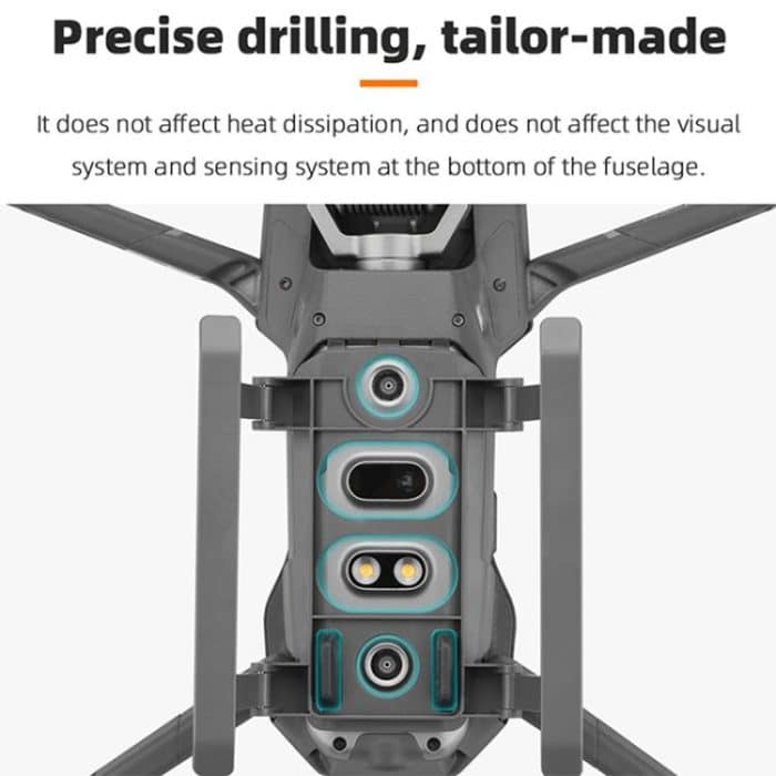 For DJI Mavic 2 BRDRC Sled Folding Heightened Landing Gear Training Rack, For DJI Mavic 2 – Bild 7