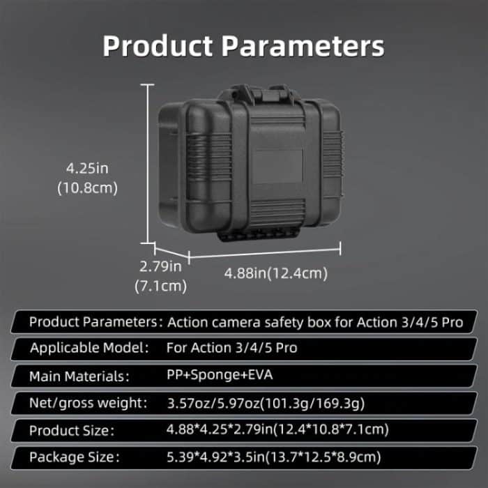 For DJI OSMO Action 5 Pro / 4 / 3 Camera Hard Storage Box Bag Protective Case, For DJI OSMO Action 5 Pro / 4 / 3 – Bild 10