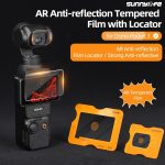 Für DJI Osmo Pocket 3 Sunnylife Objektiv-Displayschutzfolie AR Antireflexionsfolie aus gehärtetem Glas mit Film-Locator – Bild 3