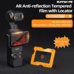 Für DJI Osmo Pocket 3 Sunnylife Displayschutzfolie AR Antireflexionsfolie aus gehärtetem Glas mit Film Locator – Bild 3