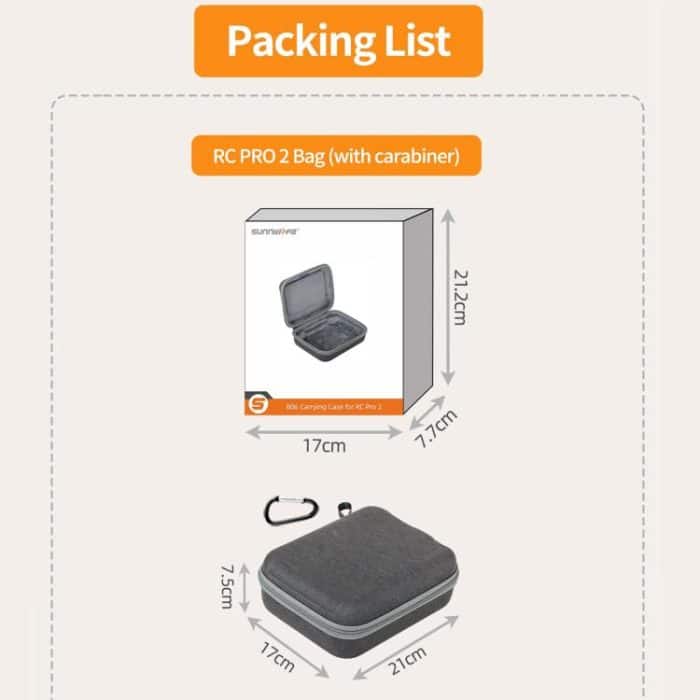 For DJI RC Pro 2 Sunnylife Carrying Case Storage Bag, For DJI RC Pro 2 – Bild 8
