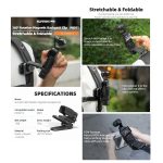 For DJI Osmo Pocket 3 Sunnylife Stretchable Backpack Clip Rotatable Magnetic Mount Action Camera Holder Vlog Mount, For DJI Osmo Pocket 3 – Bild 3