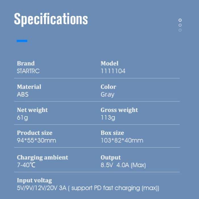 For DJI Mini 3 Pro STARTRC 3 in 1 Charging Butler Battery Charger – Bild 12