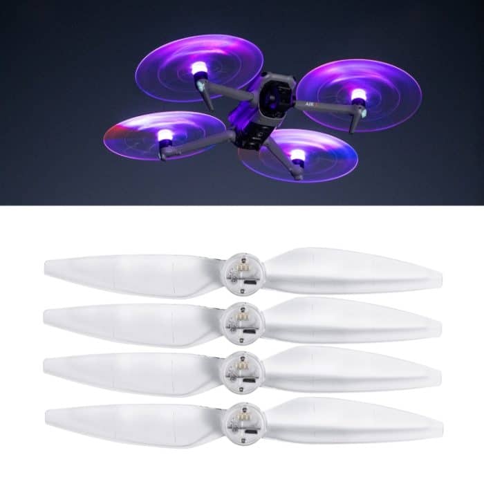 Für DJI Air 3 STARTRC 2 Paar geräuscharme Propeller mit farbiger LED-Blitzlampe, For DJI Air 3 – Bild 1