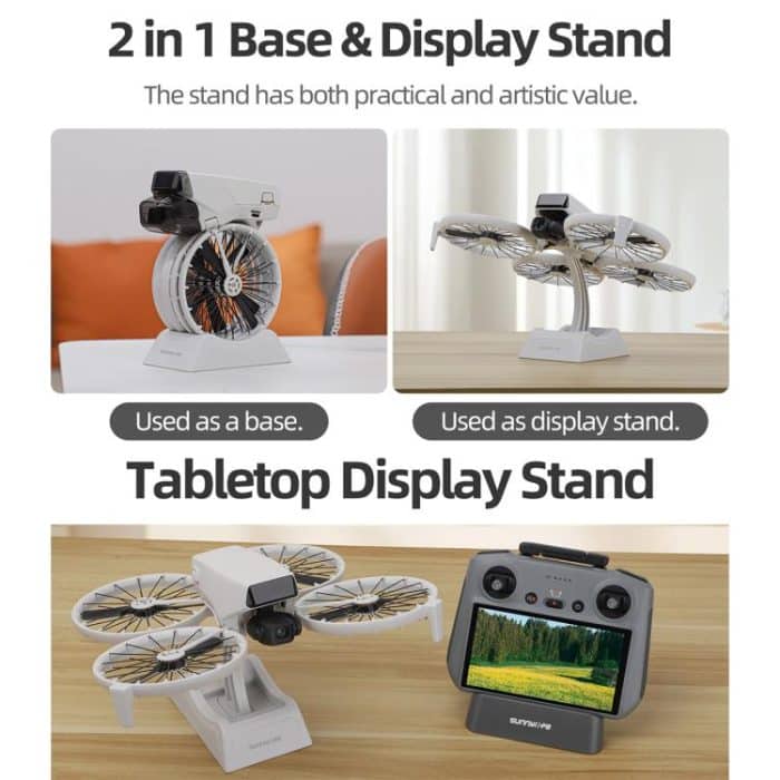 Für DJI Flip Sunnylife 2 in 1 Desktop-Display-Ständer Drone Basis Montieren Ausstellung Basis Halterung – Bild 4