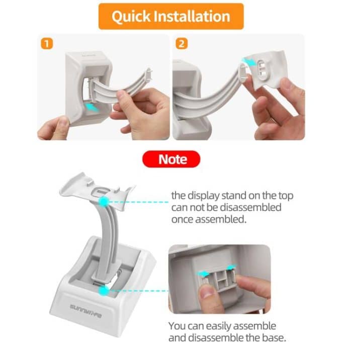 Für DJI Flip Sunnylife 2 in 1 Desktop-Display-Ständer Drone Basis Montieren Ausstellung Basis Halterung – Bild 7