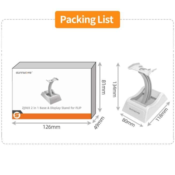 Für DJI Flip Sunnylife 2 in 1 Desktop-Display-Ständer Drone Basis Montieren Ausstellung Basis Halterung – Bild 8