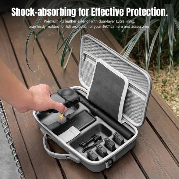 For DJI Osmo 360 STARTRC Full Kit Portable Handbag Shoulder PU Storage Bag, For DJI Osmo 360 PU – Bild 11