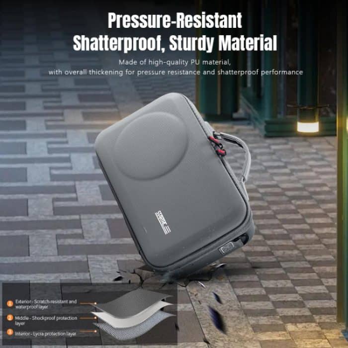 For DJI Osmo 360 STARTRC Full Kit Portable Handbag Shoulder PU Storage Bag, For DJI Osmo 360 PU – Bild 9