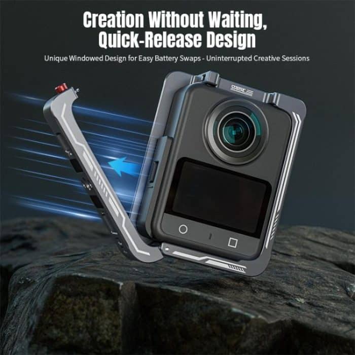 For DJI Osmo 360 STARTRC Metal Cage Frame with Cold Shoe, For DJI Osmo 360 – Bild 7