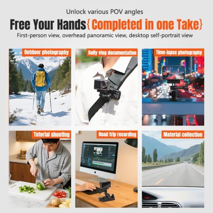 STARTRC Magnetic  Backpack Clip Mount for DJI Osmo 360 / GoPro Action Cameras, Magnetic Backpack Clip – Bild 5