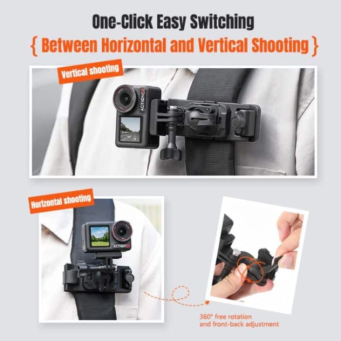 STARTRC Magnetic  Backpack Clip Mount for DJI Osmo 360 / GoPro Action Cameras, Magnetic Backpack Clip – Bild 9