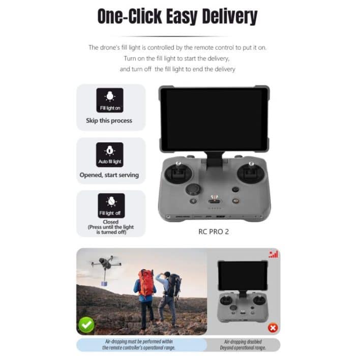 For DJI Mavic 4 Pro STARTRC Air-Dropping System Thrower Parabolic with Expansion Bracket, For DJI Mavic 4 Pro – Bild 10