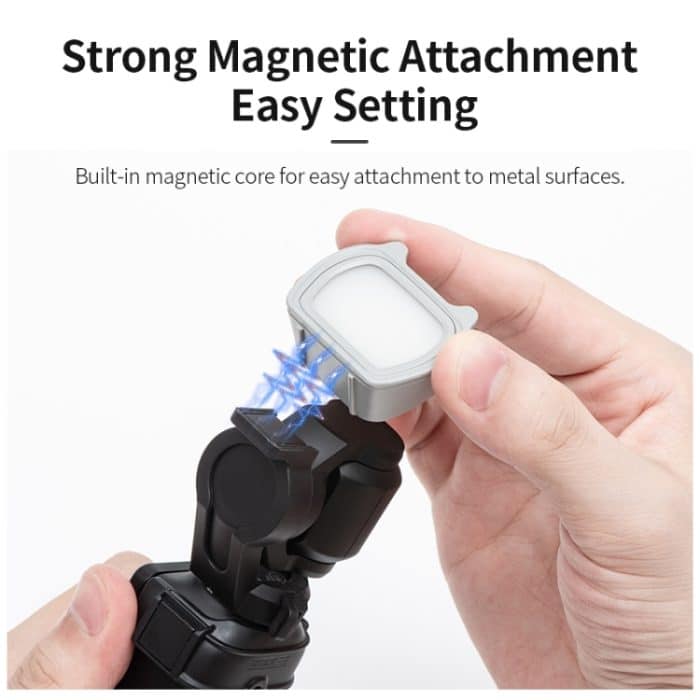 Für DJI Pocket 3 STARTRC Katzenohren Magnetisches Fülllicht mit Halterclip-Kit, Fill Light with Holder Clip – Bild 4
