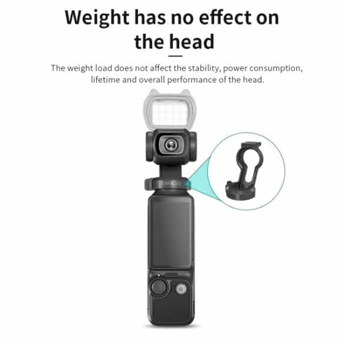 Für DJI Pocket 3 STARTRC Katzenohren Magnetisches Fülllicht mit Halterclip-Kit, Fill Light with Holder Clip – Bild 5