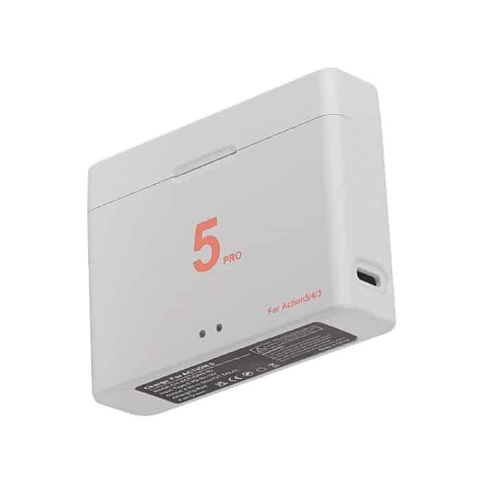 Für DJI Osmo Action 5 Pro / 4 / 3 Batterie Ladegerät Box Dual-Slot Batterien Ladegerät – Bild 1