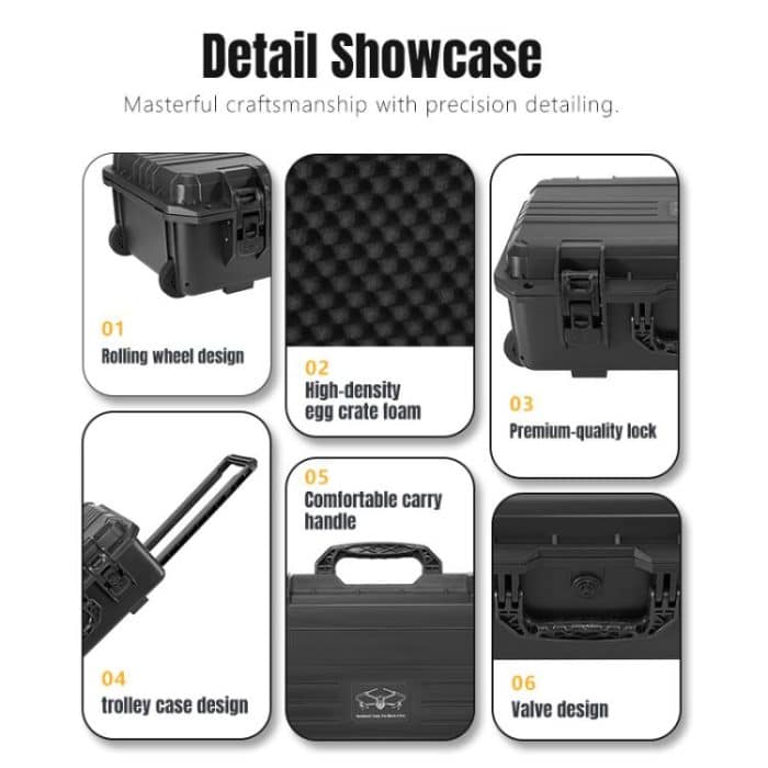Portable Box Sealed Waterproof Trolley Suitcase For DJI Mavic 4 Pro / Mavic 3 / Air 3, For DJI Mavic 4 Pro / Mavic 3 / Air 3 – Bild 18